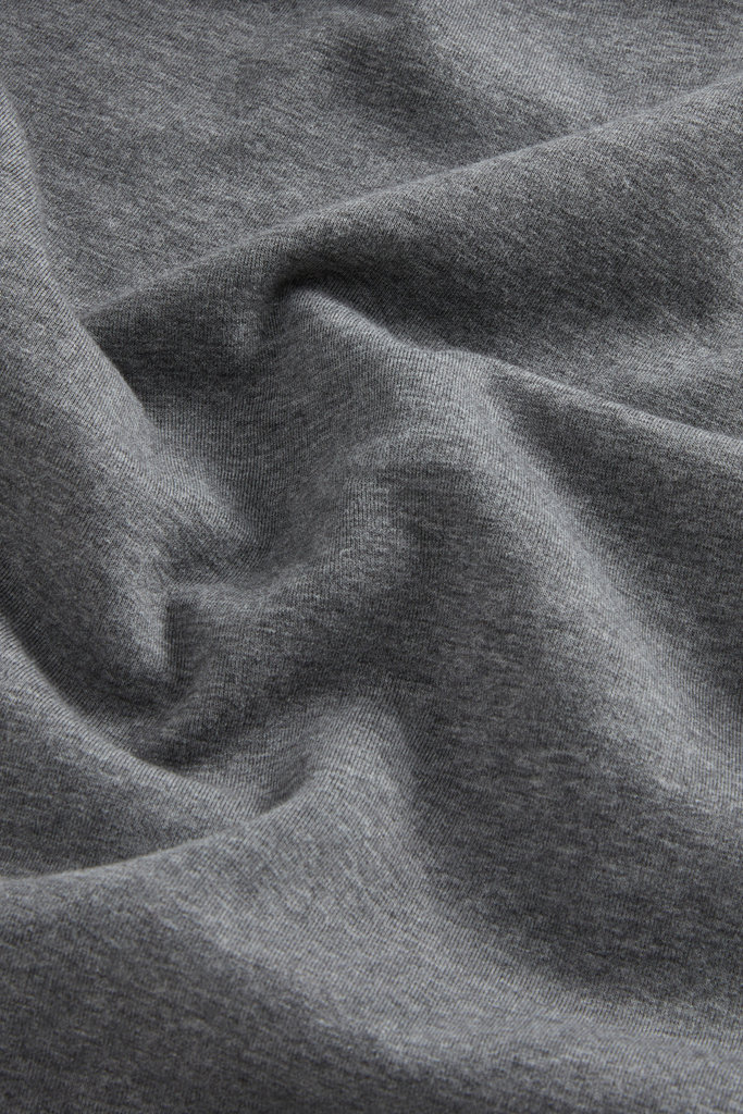 Hooded Sweatshirt in Cotton-Blend Interlock Gray photo 2 | Woolrich