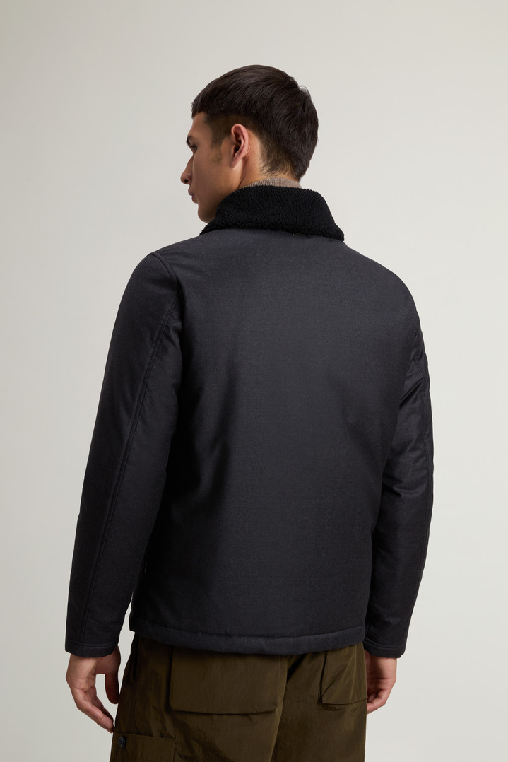 Jacket in Pure Italian Wool Crafted Using a Loro Piana Fabric Black photo 3 | Woolrich