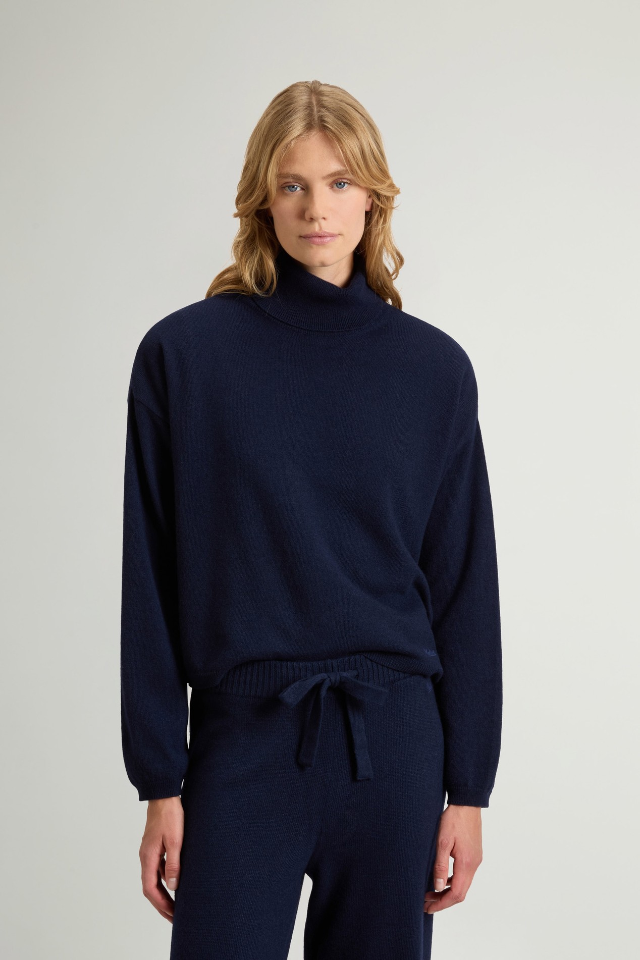 Sweater in Wool and Cashmere Blend Blue photo 1 | Woolrich