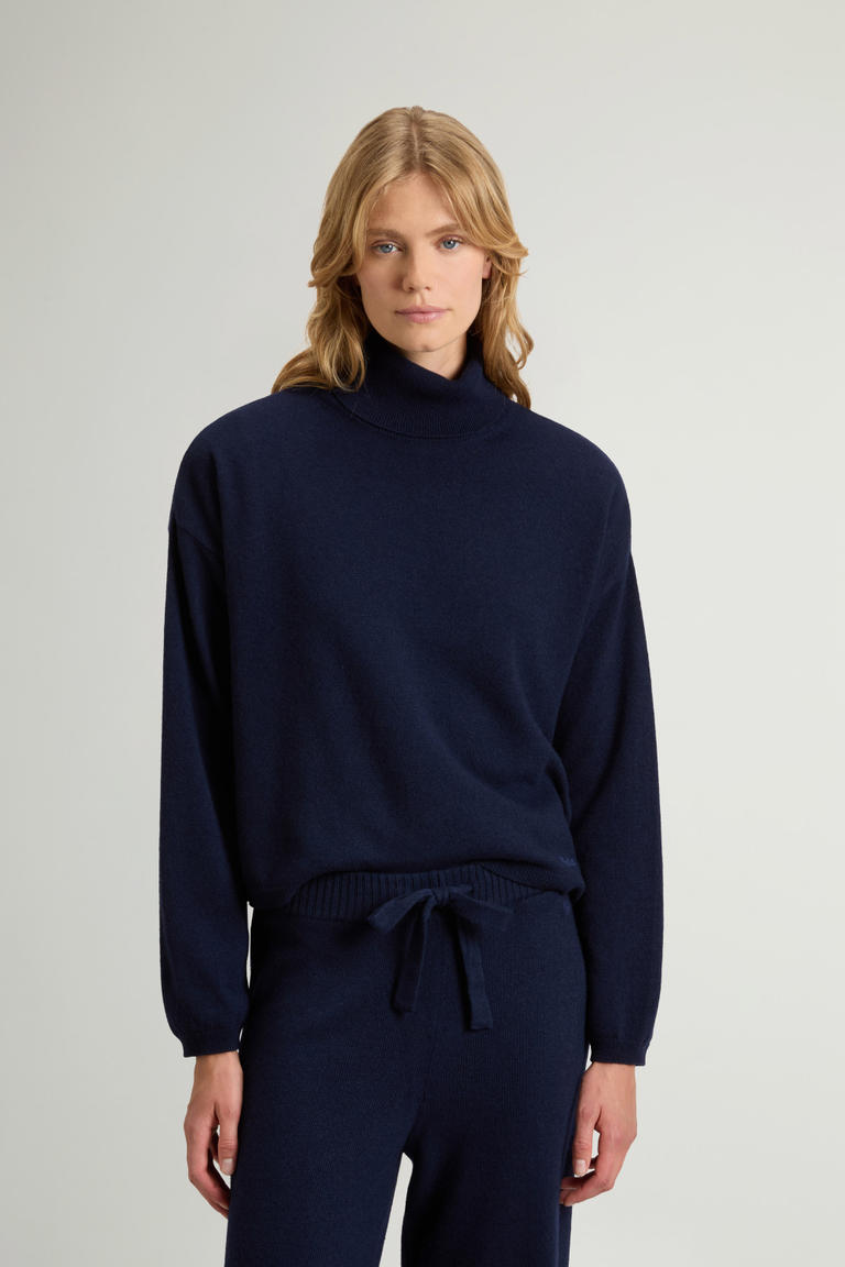 Trui van wol- en kasjmiermix Blauw photo 1 | Woolrich