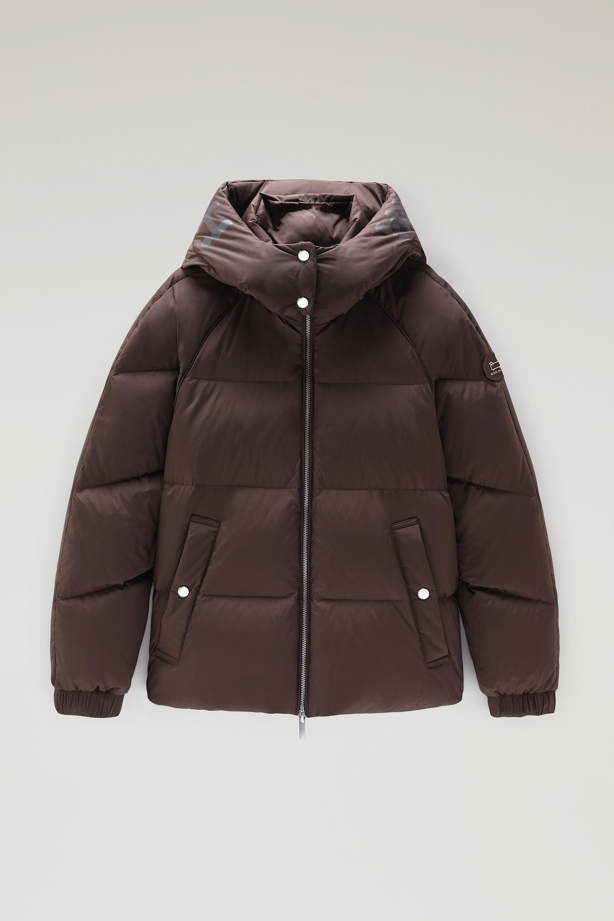 Alsea Short Down Jacket with Detachable Hood Brown photo 1 | Woolrich