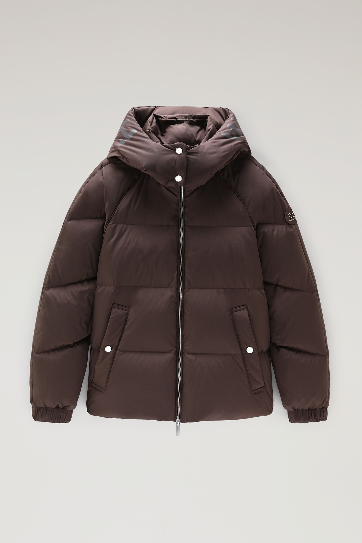 Alsea Short Down Jacket with Detachable Hood Brown photo 1 | Woolrich