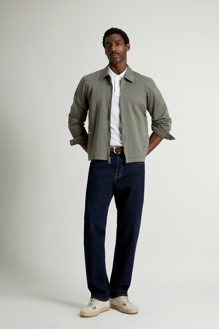 Stückgefärbtes Timber Overshirt aus Baumwolltwill Grün photo 1 | Woolrich