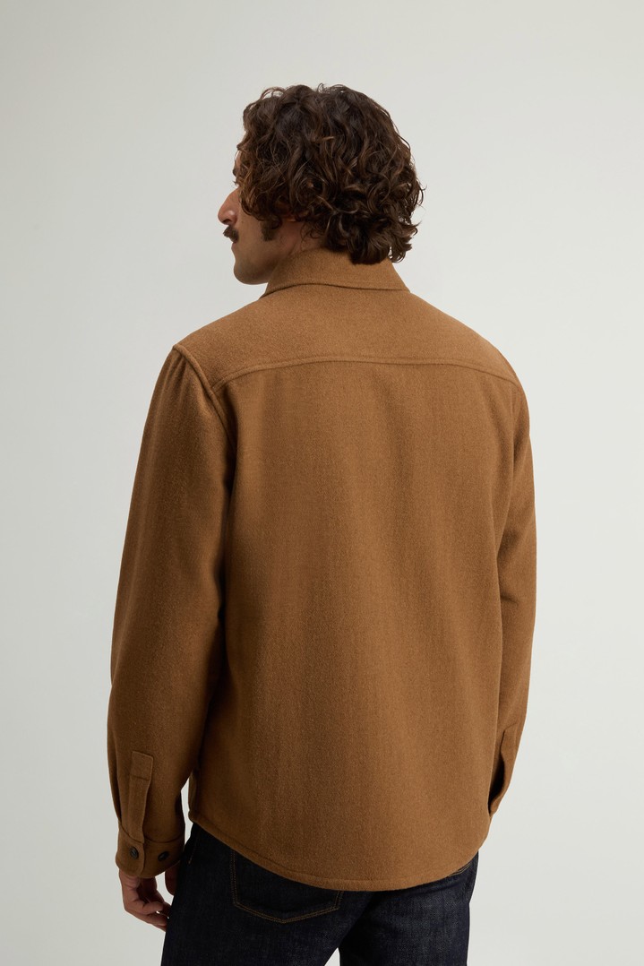 Ranger Overshirt in Recycled Italian Wool Blend Brown photo 3 | Woolrich