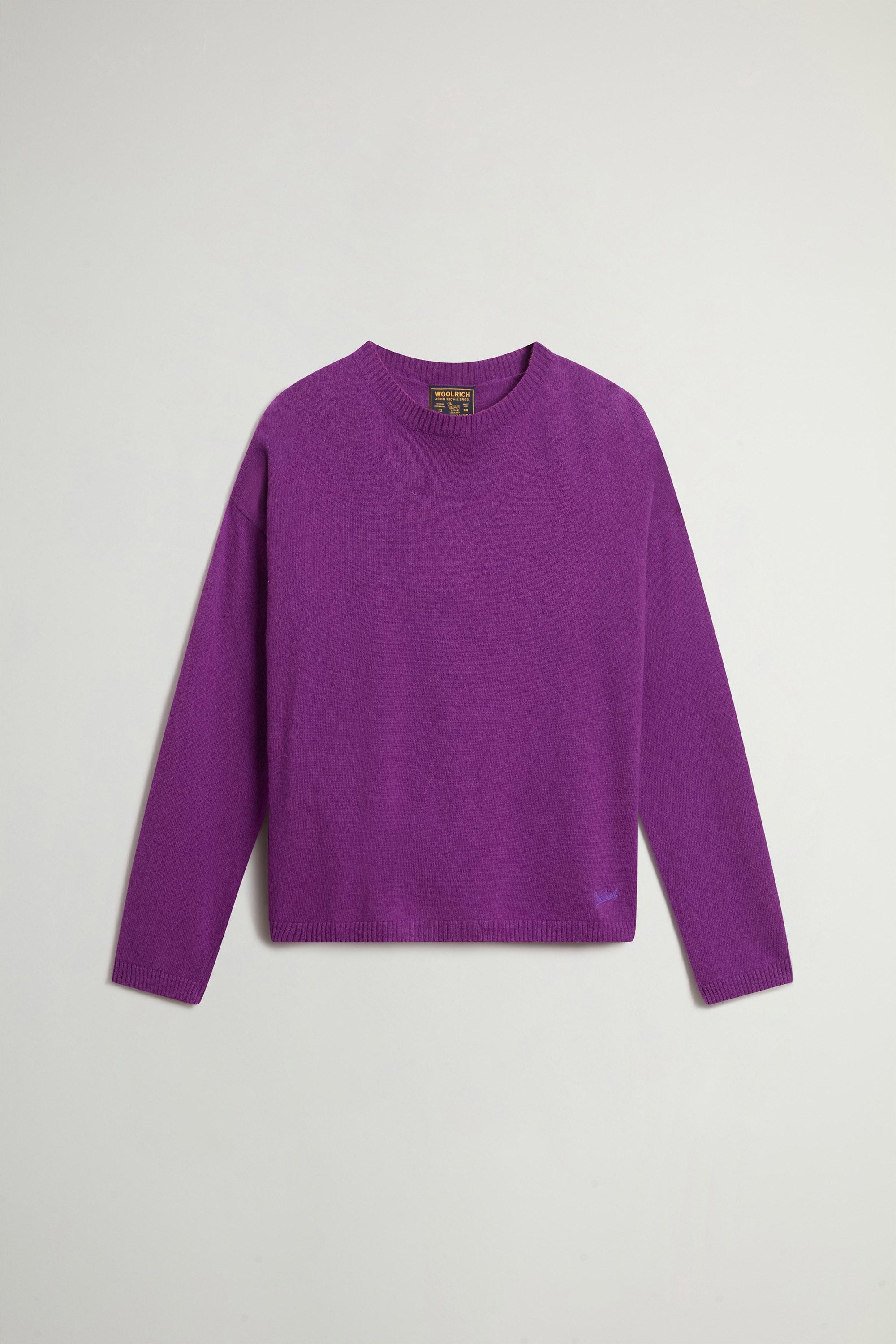 Crewneck Sweater in Wool and Cashmere Blend Purple photo 5 | Woolrich