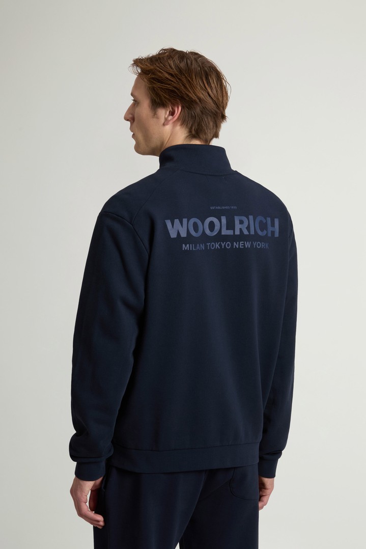 MACRO LOGO FULL-ZIP TRACK Blue photo 3 | Woolrich