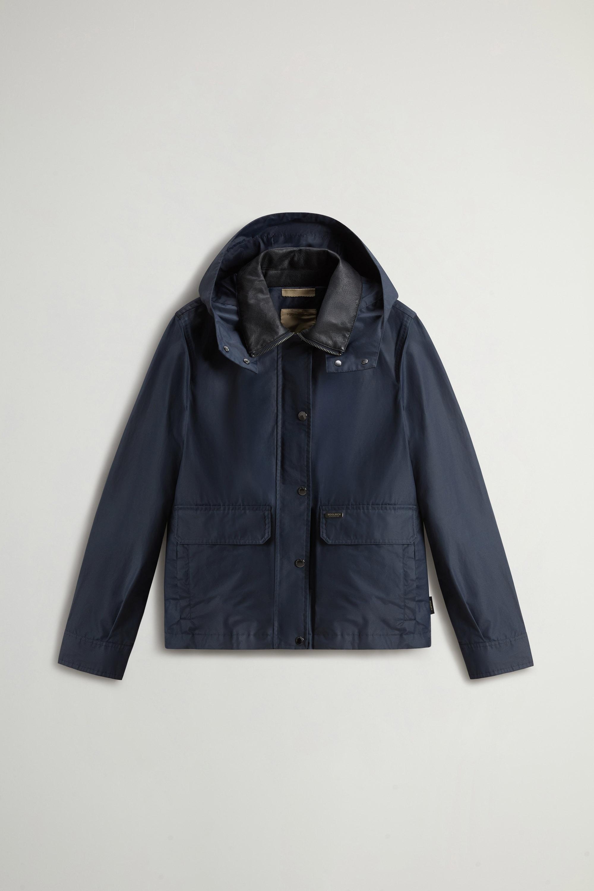 Dundee Jacket in Superwax Cotton Blue photo 5 | Woolrich