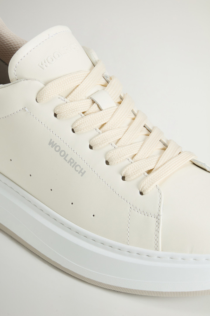 Arrow Sneakers in Leather Beige photo 5 | Woolrich