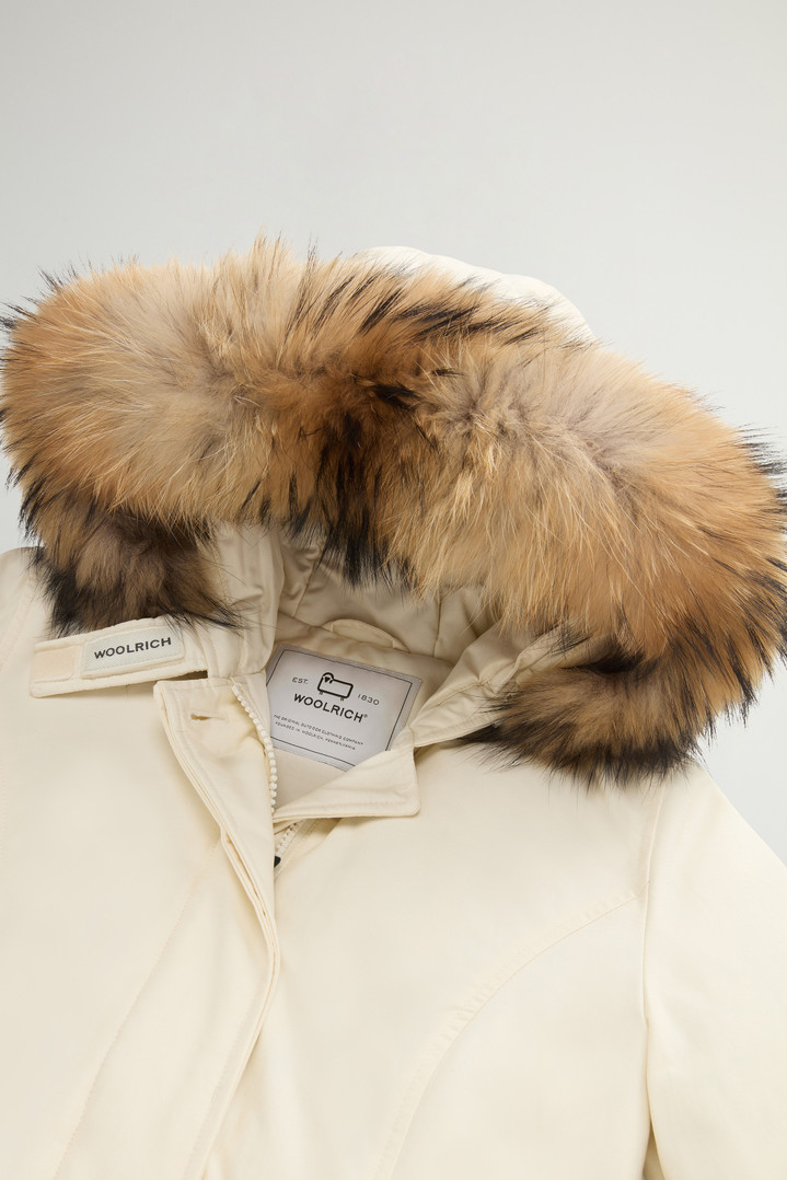 Arctic Parka in Ramar Cloth with Detachable Fur Trim White photo 2 | Woolrich
