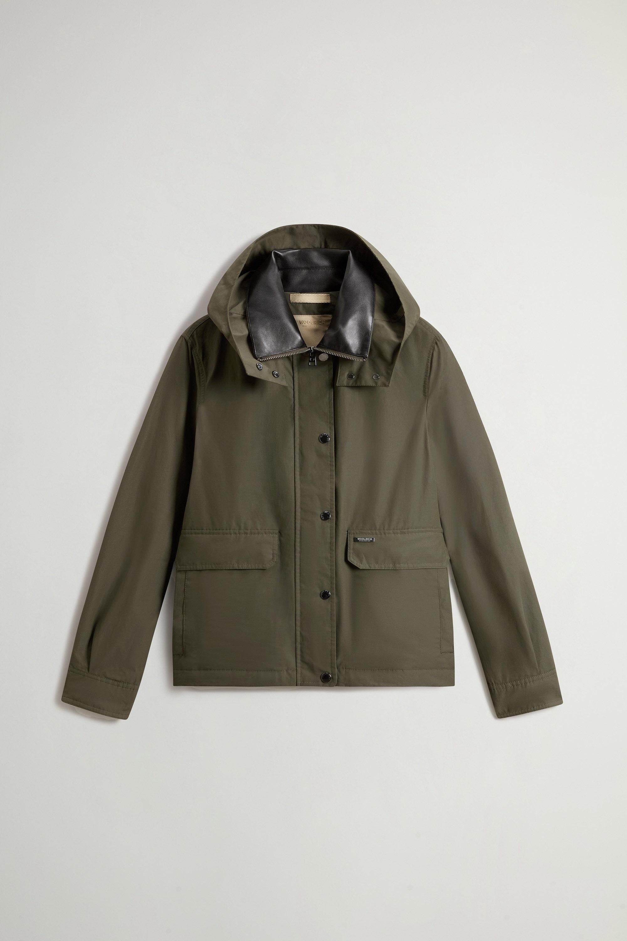 Dundee Jacket in Superwax Cotton Green photo 5 | Woolrich