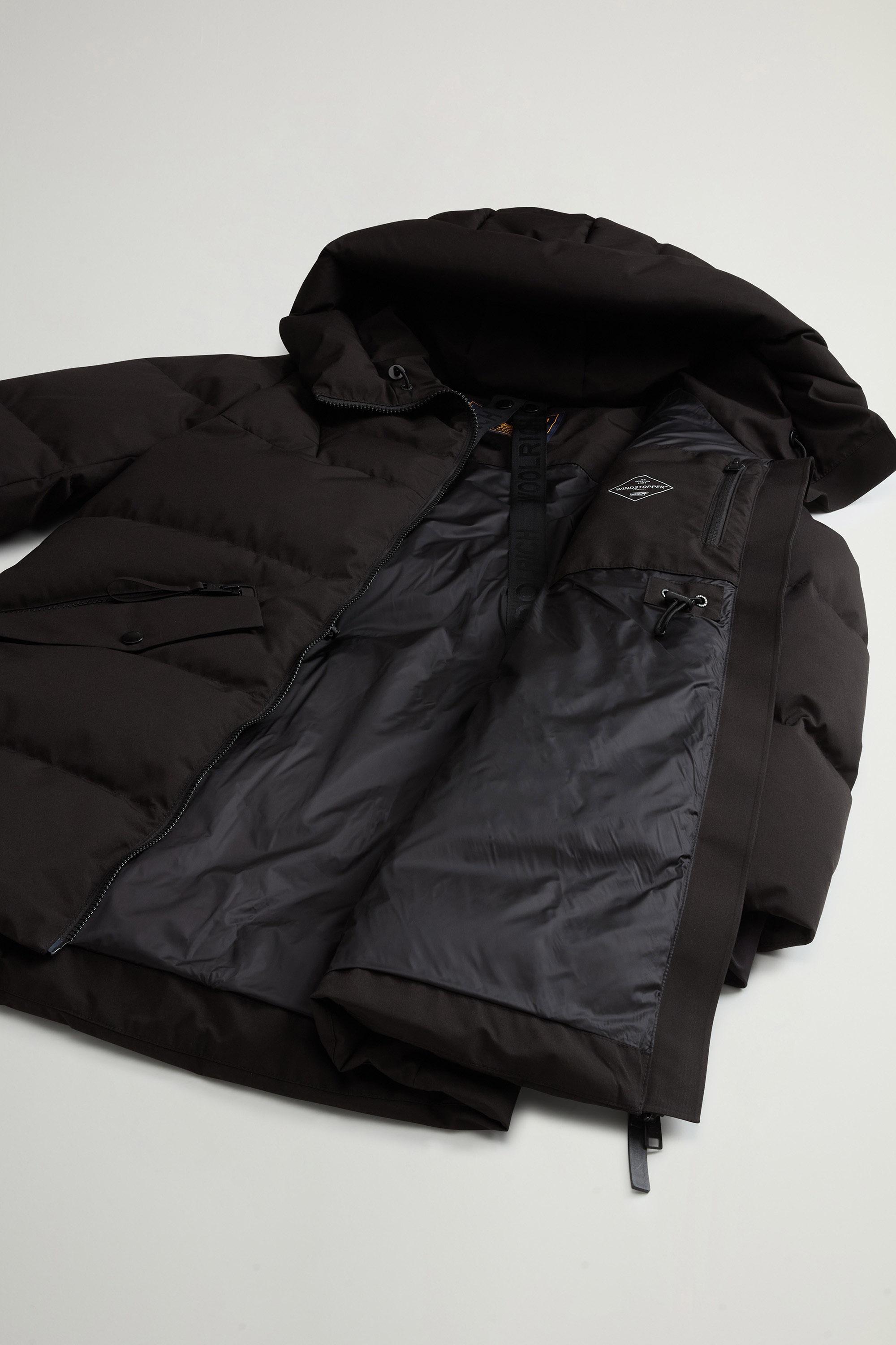Quilted Parka in WINDSTOPPER® by GORE-TEX® Fabric Black photo 8 | Woolrich