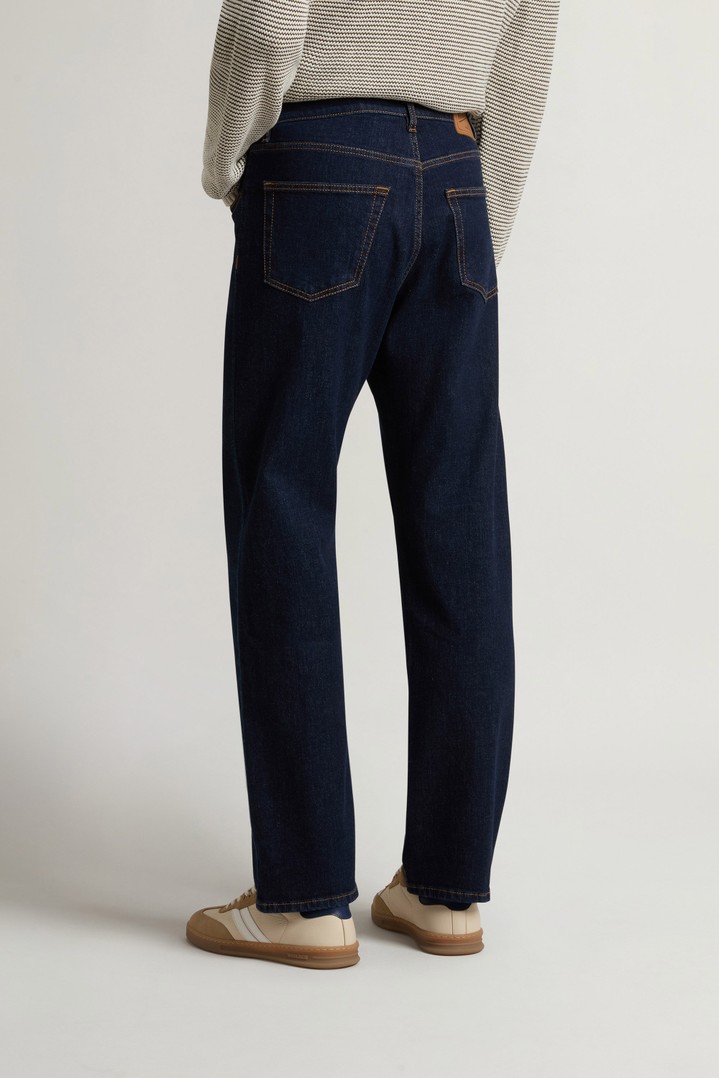 Contemporary Five-Pocket Jeans in Stretch Cotton Denim Blue photo 2 | Woolrich
