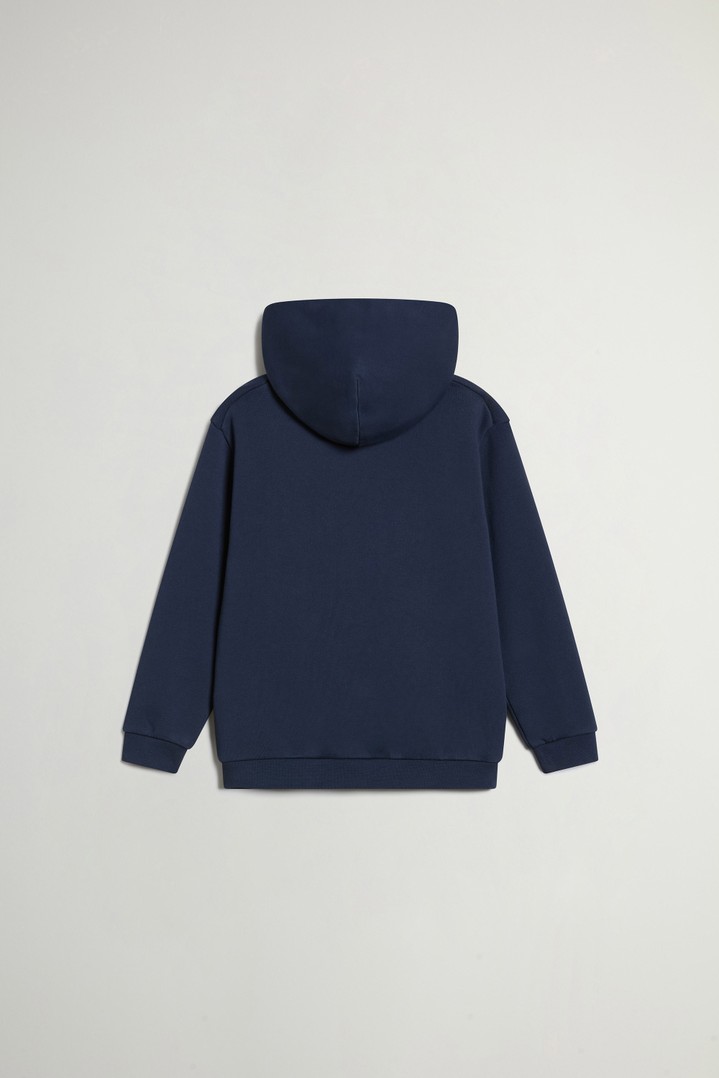 LOGO HOODIE Blue photo 2 | Woolrich
