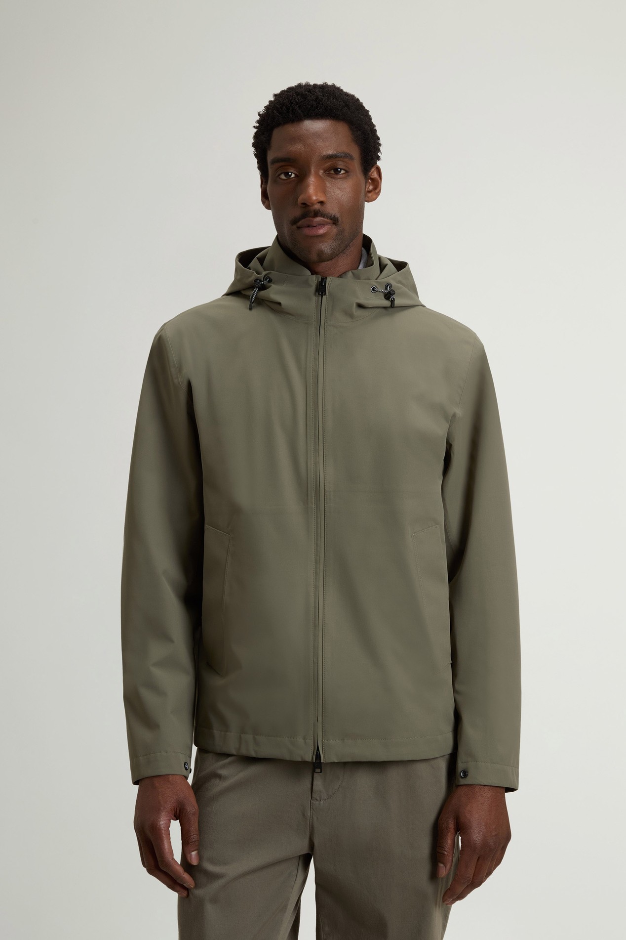 Pacific Jacket in Two-Layered Fabric Green photo 1 | Woolrich