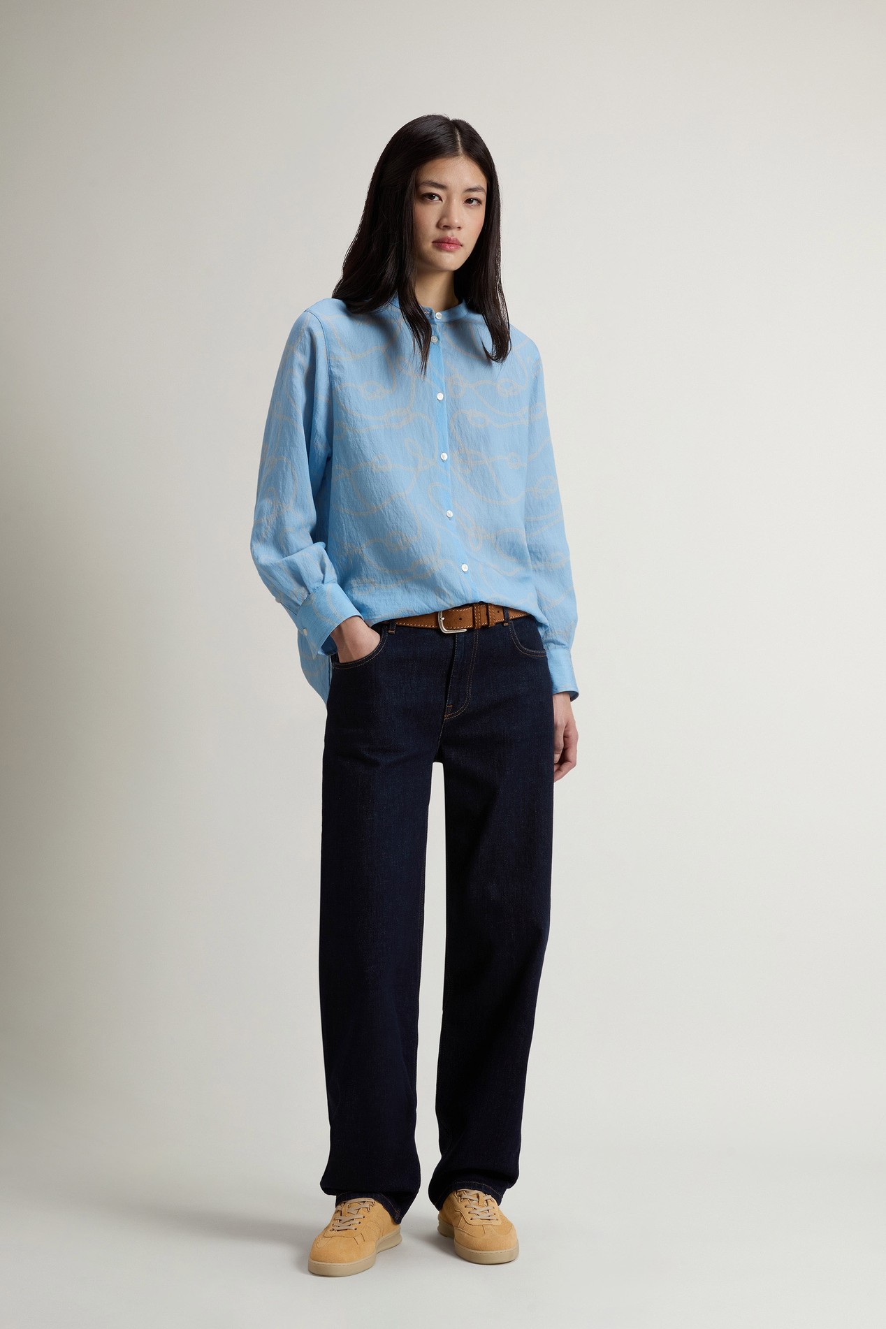 FLUID SHIRT Blue photo 2 | Woolrich