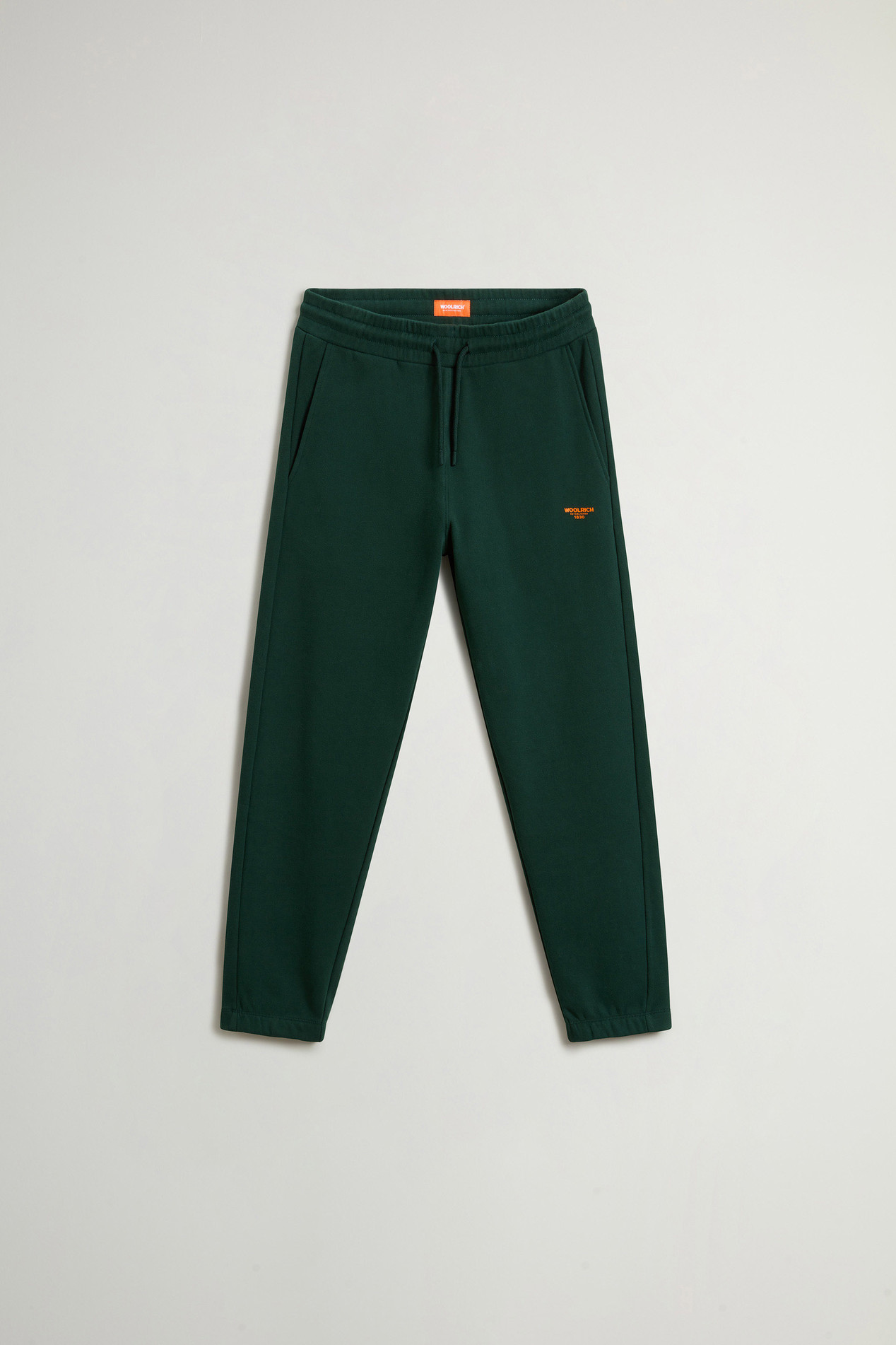 Teen Boys’ Pure Cotton Fleece Sports Pants Green photo 3 | Woolrich