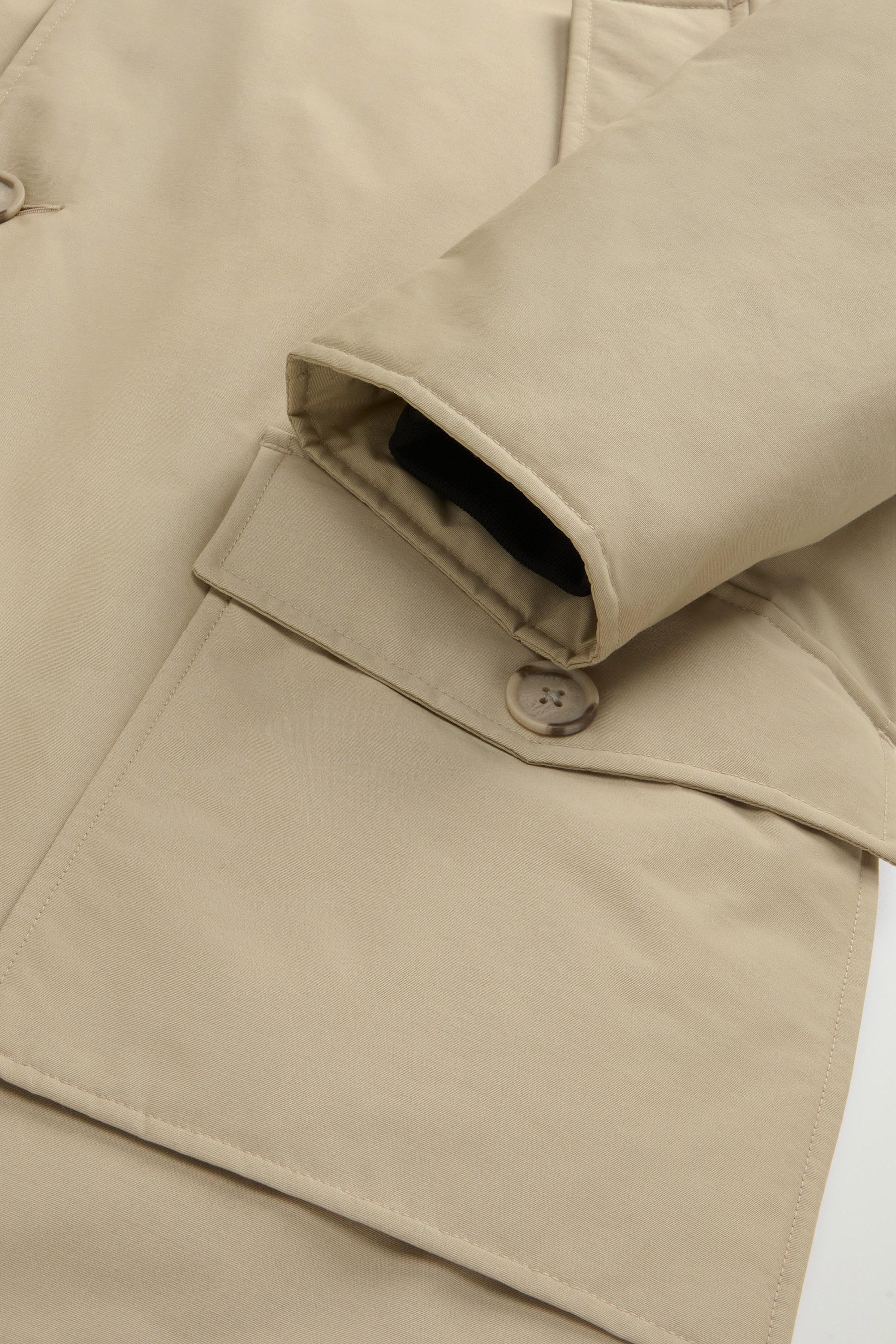 Arctic Parka in Ramar Cloth with Detachable Fur Trim Beige photo 7 | Woolrich