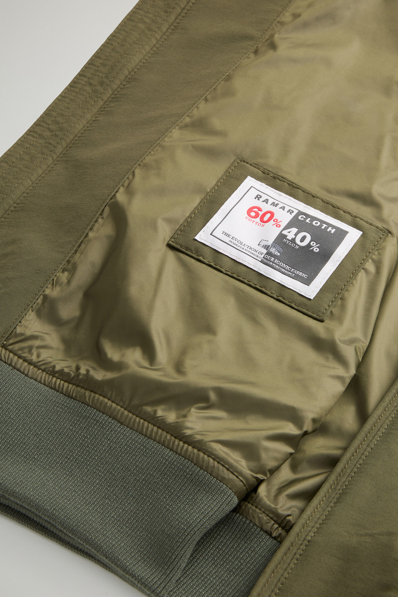 Cruiser Bomber Jacket in Light Ramar Green photo 9 | Woolrich