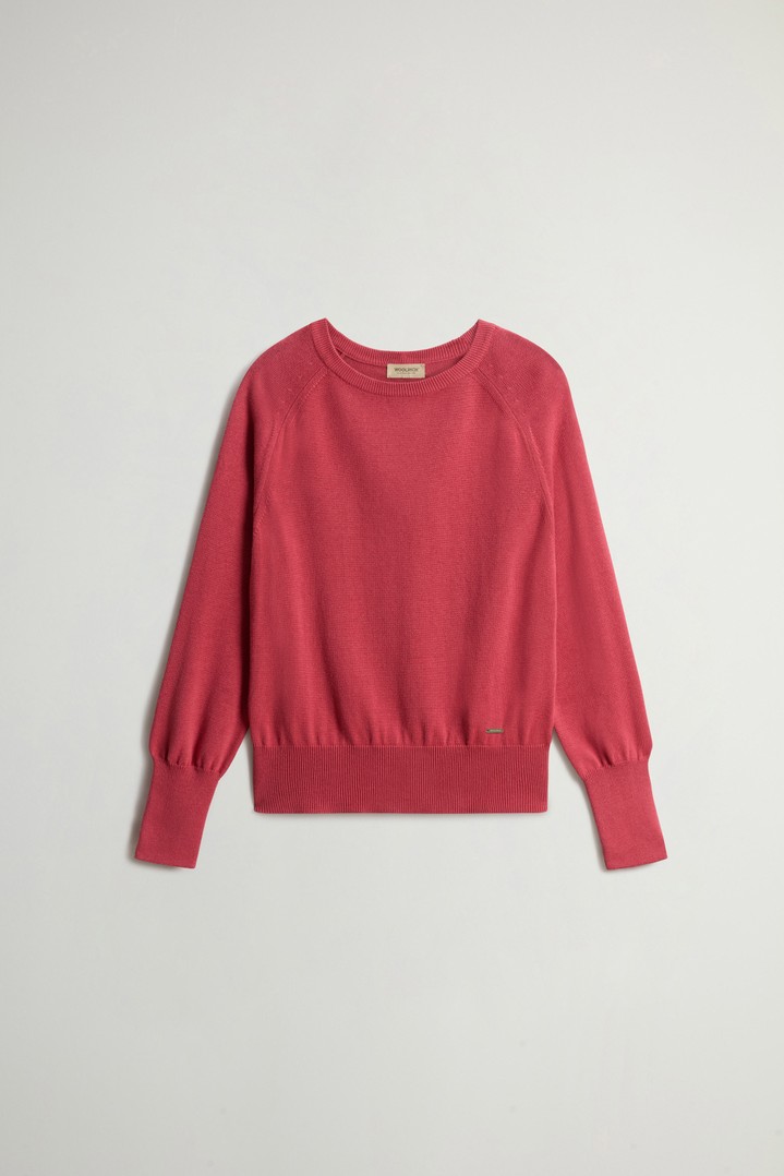COTTON MODAL CREWNECK Red photo 5 | Woolrich