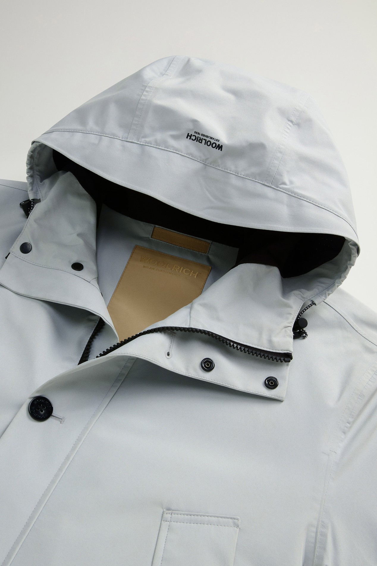 Summer Parka in WINDSTOPPER by GORE-TEX LABS Fabric Gray photo 6 | Woolrich
