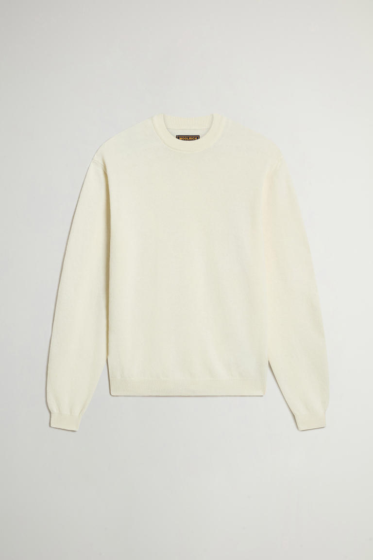 Pullover aus reiner Schurwolle mit Rundhalsausschnitt Weiß photo 1 | Woolrich