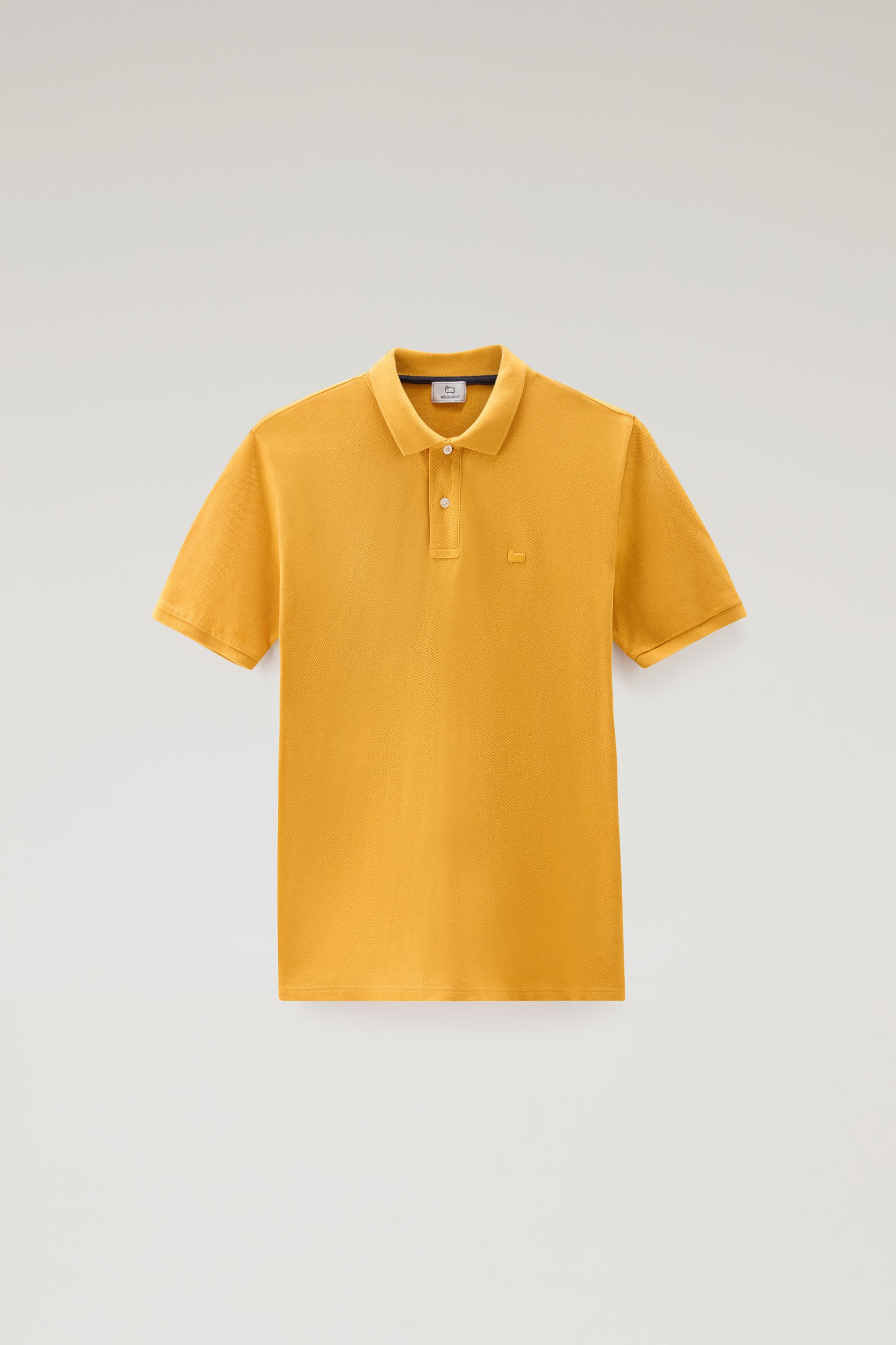 Piquet Polo Shirt in Pure Cotton Yellow photo 1 | Woolrich