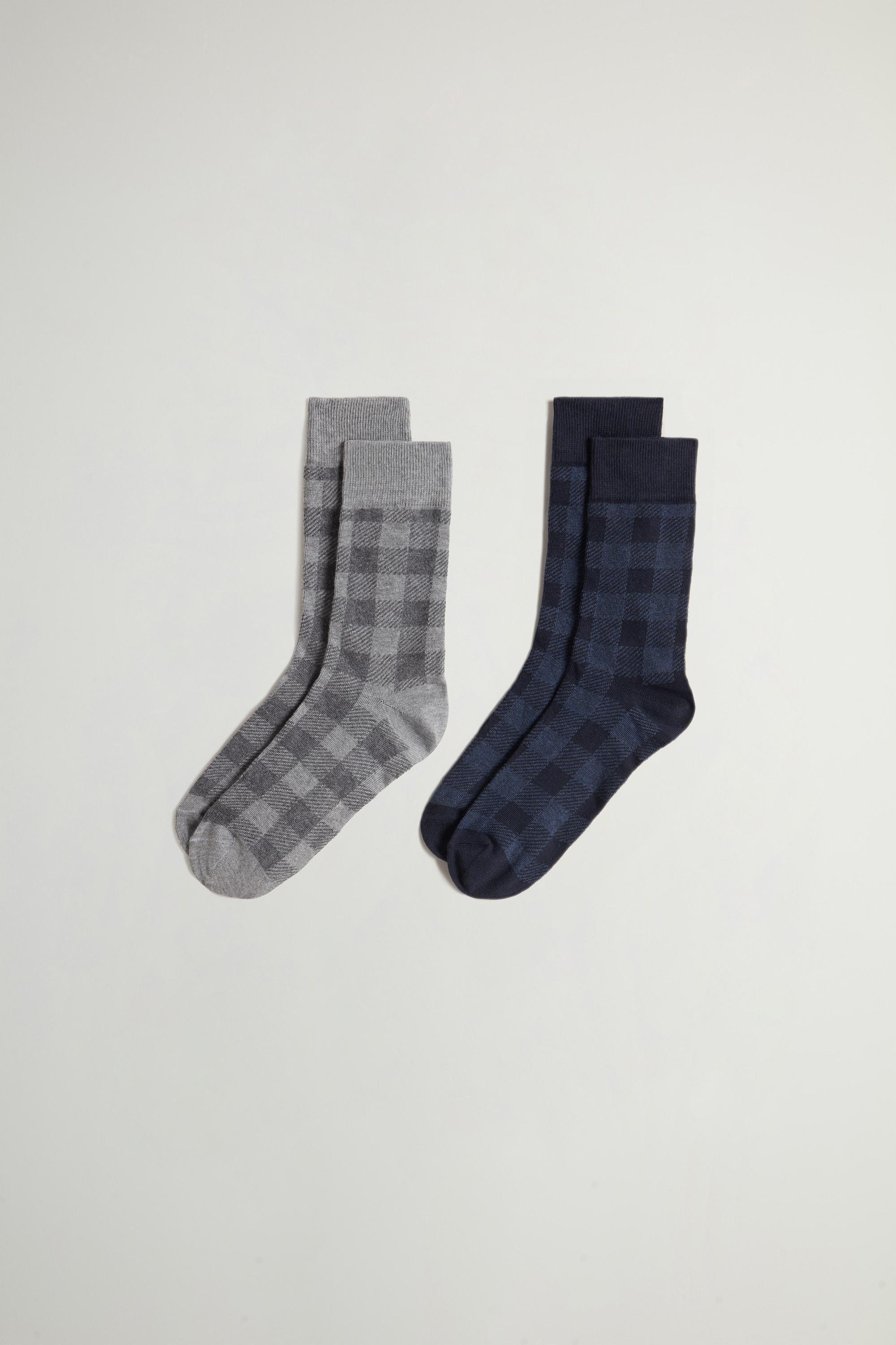 Cotton-Blend Socks Blue photo 1 | Woolrich