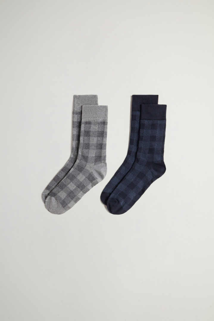 Cotton-Blend Socks Blue photo 1 | Woolrich