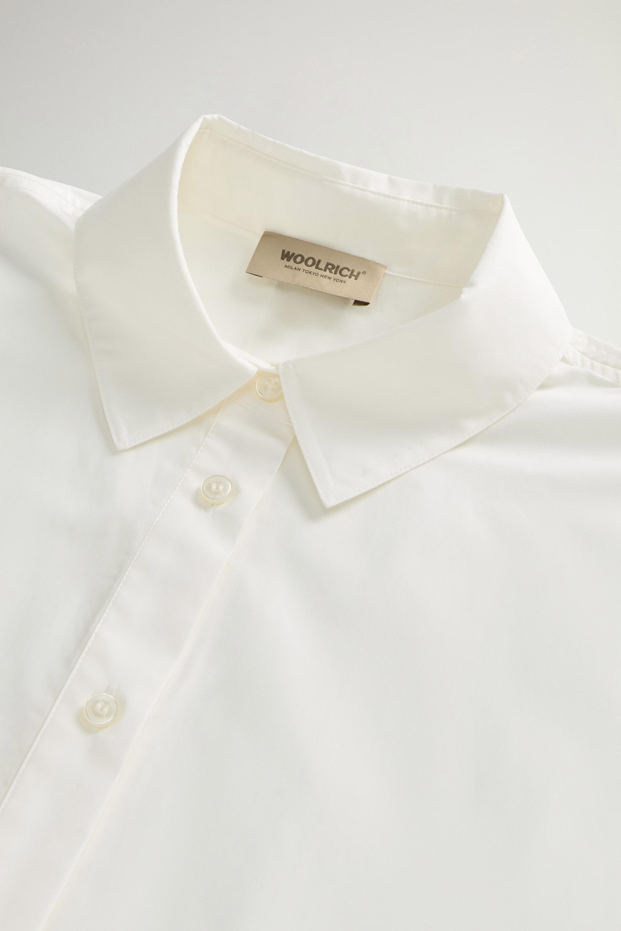 COTTON POPLIN BLOUSE White photo 6 | Woolrich