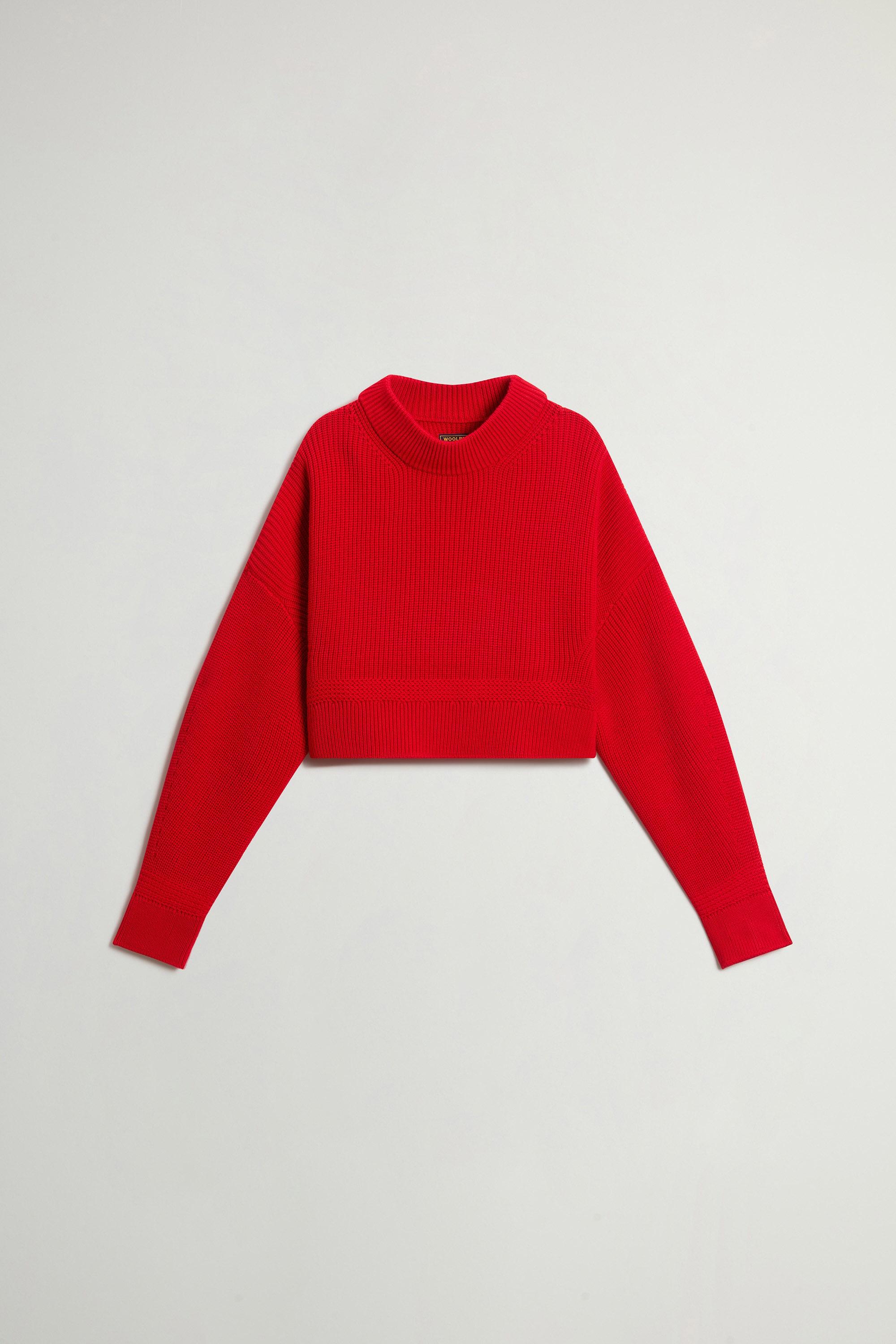 7GG FINE MERINOS CREWNECK Red photo 5 | Woolrich
