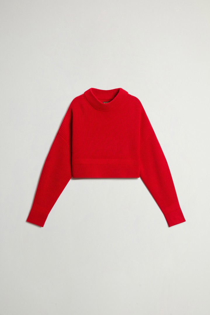 7GG FINE MERINOS CREWNECK Red photo 5 | Woolrich
