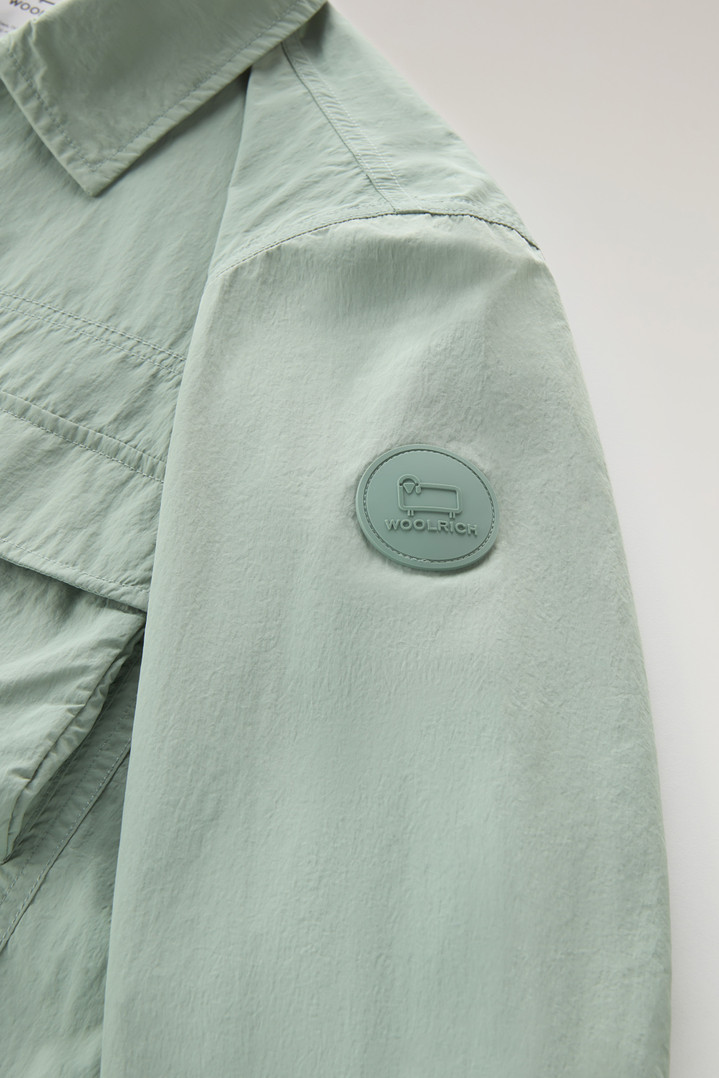 Shirt Jacket in Crinkle Nylon Green photo 3 | Woolrich