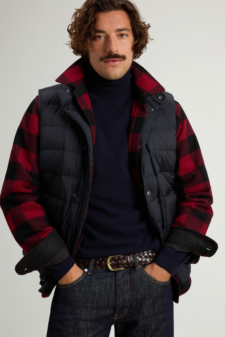 Gilet Bering trapuntato in nylon crinkle Blu photo 4 | Woolrich
