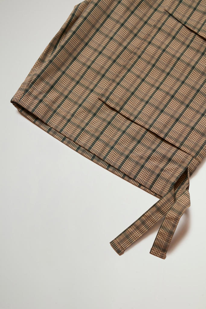 MADRAS CHECK CARGO CROPPED SHORTS Brown photo 7 | Woolrich