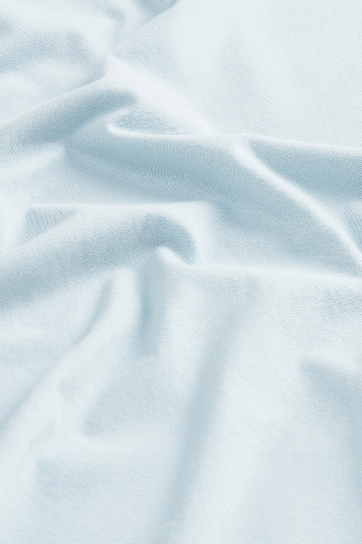 Pure Cotton T-Shirt with Logo Blue photo 7 | Woolrich