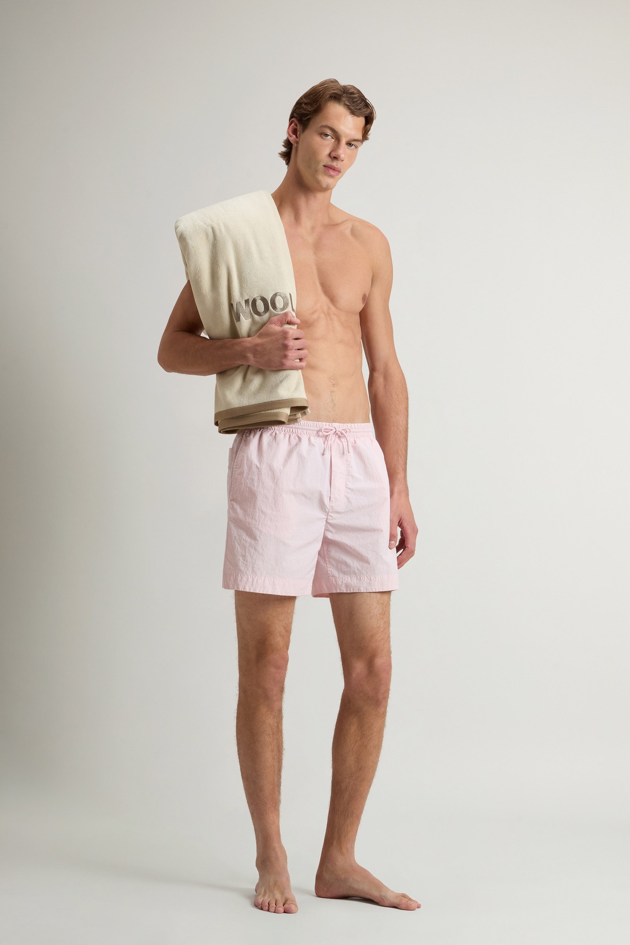 SOLID SWIM SHORTS Pink photo 3 | Woolrich