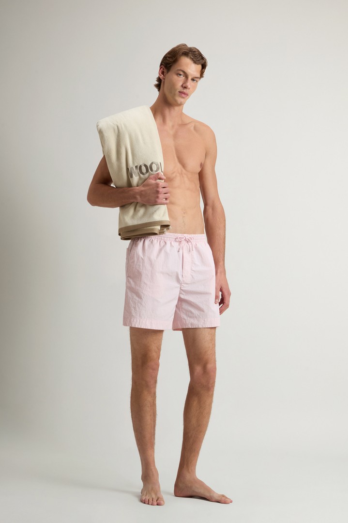 SOLID SWIM SHORTS Pink photo 3 | Woolrich