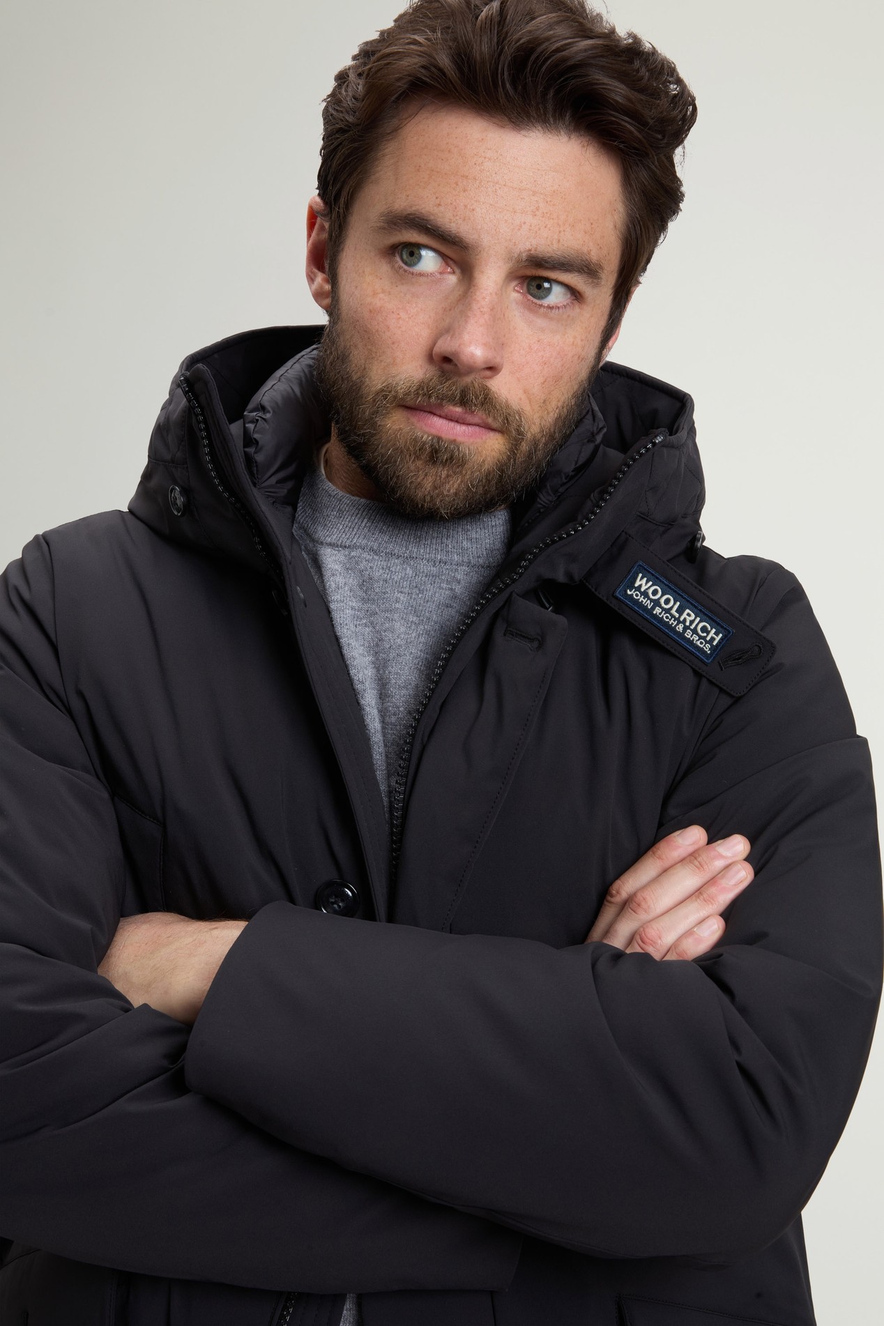 STRETCH PARKA Noir photo 4 | Woolrich