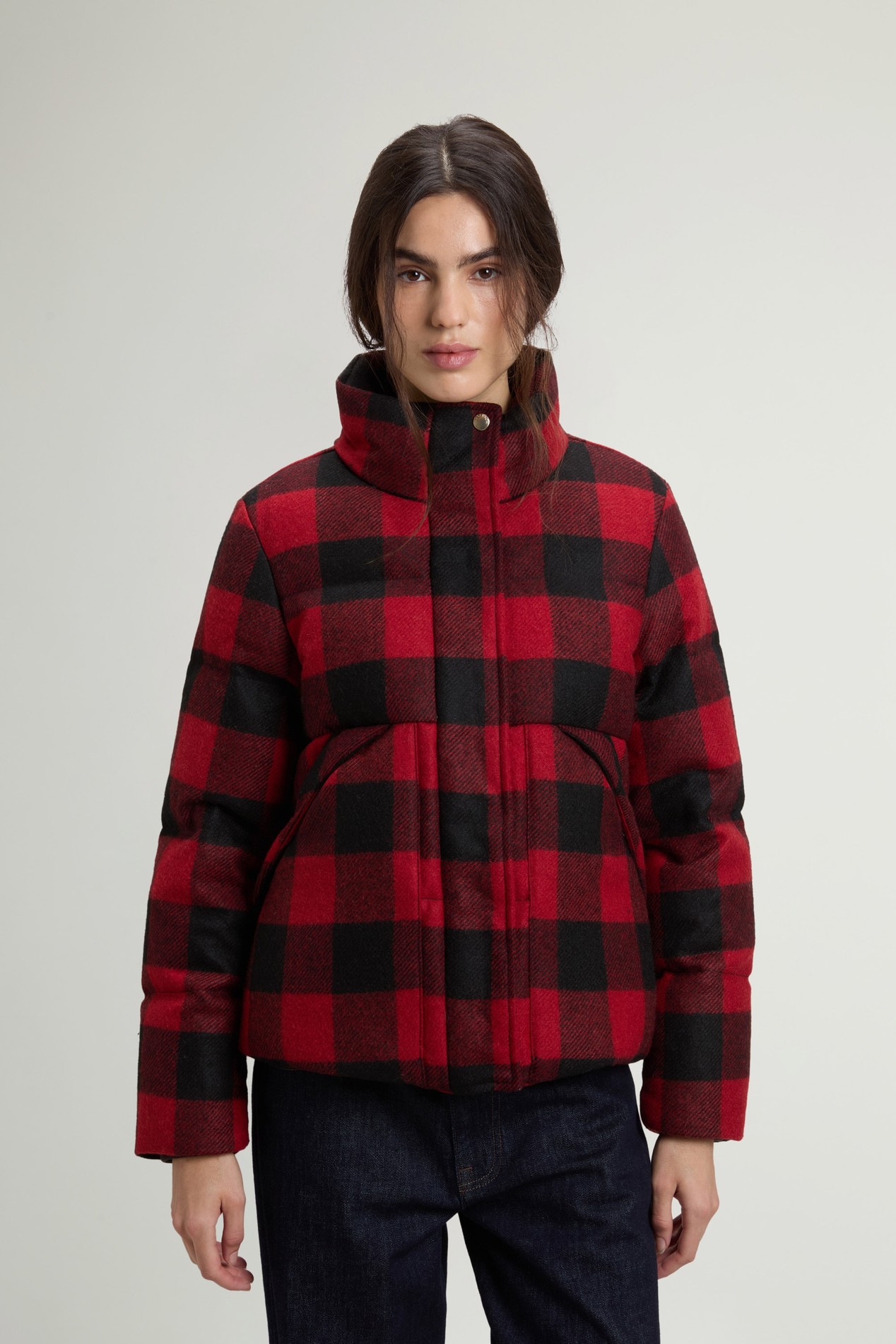 WOOL PUFFER JACKET Red photo 1 | Woolrich