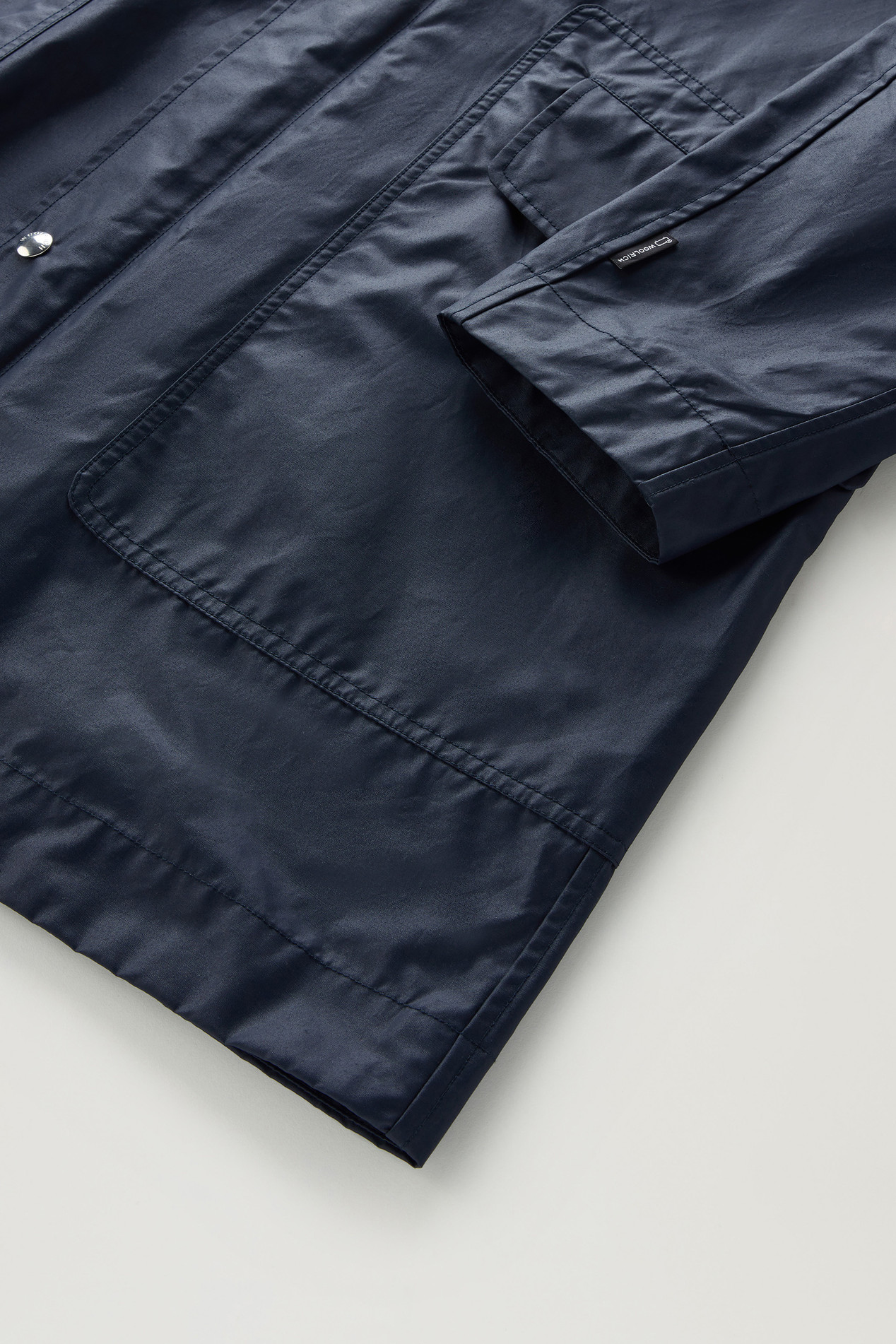 Waxed Jacket with Detachable Hood Blue photo 4 | Woolrich
