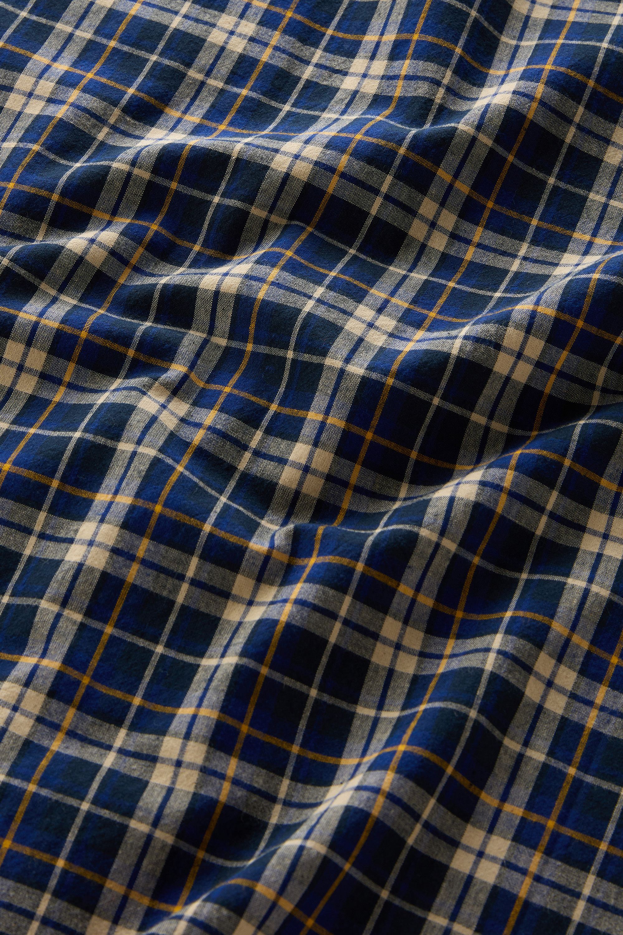 Checked Madras Shirt in Pure Cotton Blue photo 5 | Woolrich