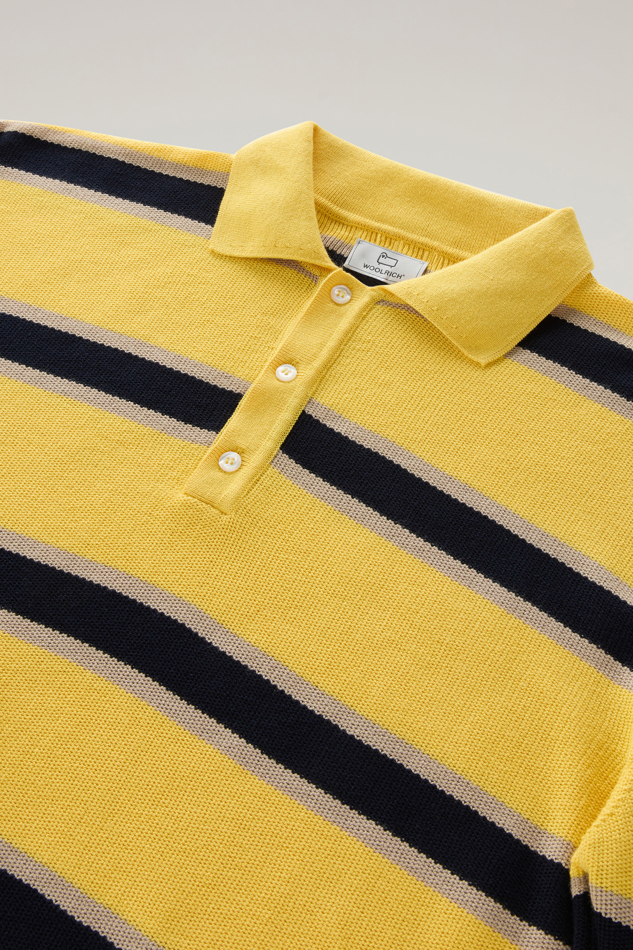 Long-Sleeved Knit Polo Yellow photo 2 | Woolrich