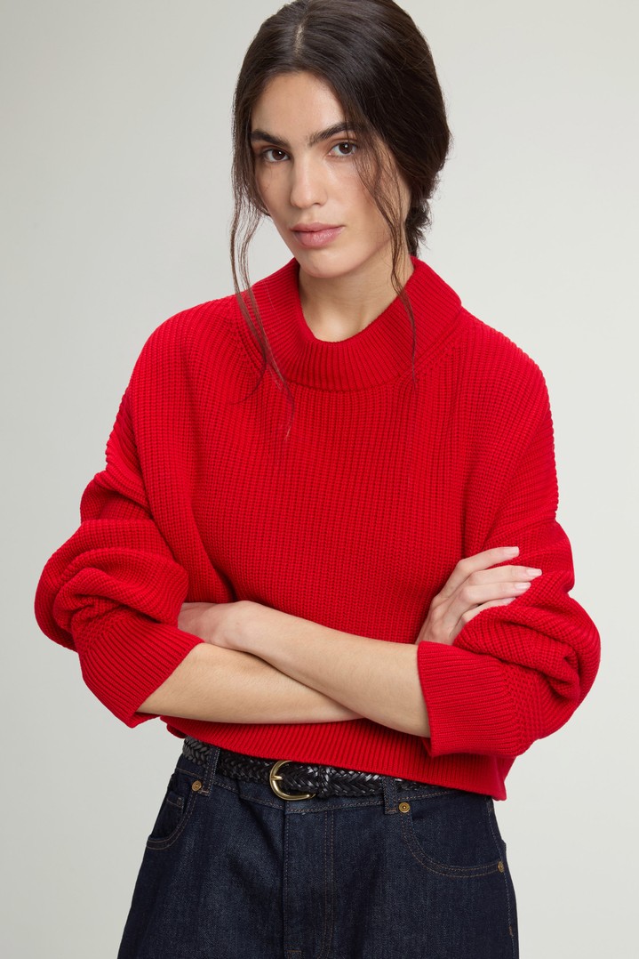 7GG FINE MERINOS CREWNECK Red photo 4 | Woolrich