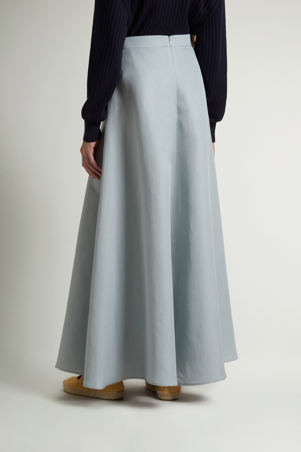 LYOCELL LINEN LONG SKIRT Blue photo 2 | Woolrich