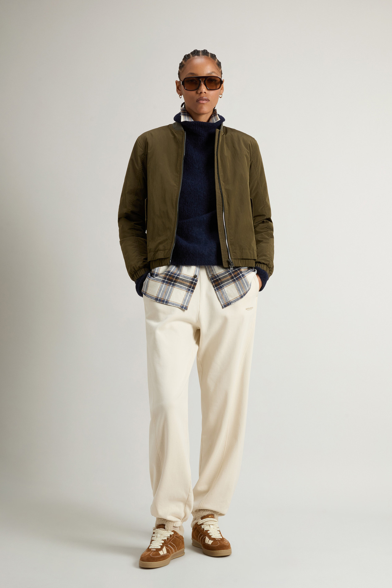 Grace Bomber Jacket in Peached Poly Green photo 2 | Woolrich