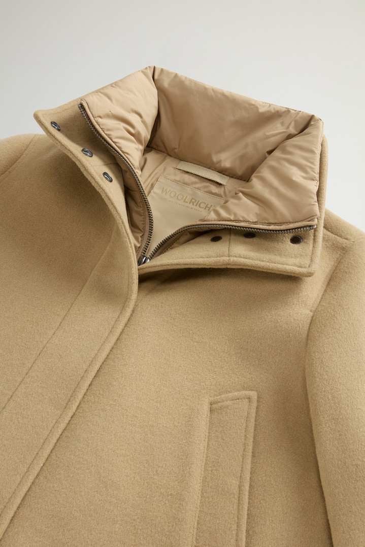 Double Jacket in Wool Blend with Turtleneck Beige photo 6 | Woolrich