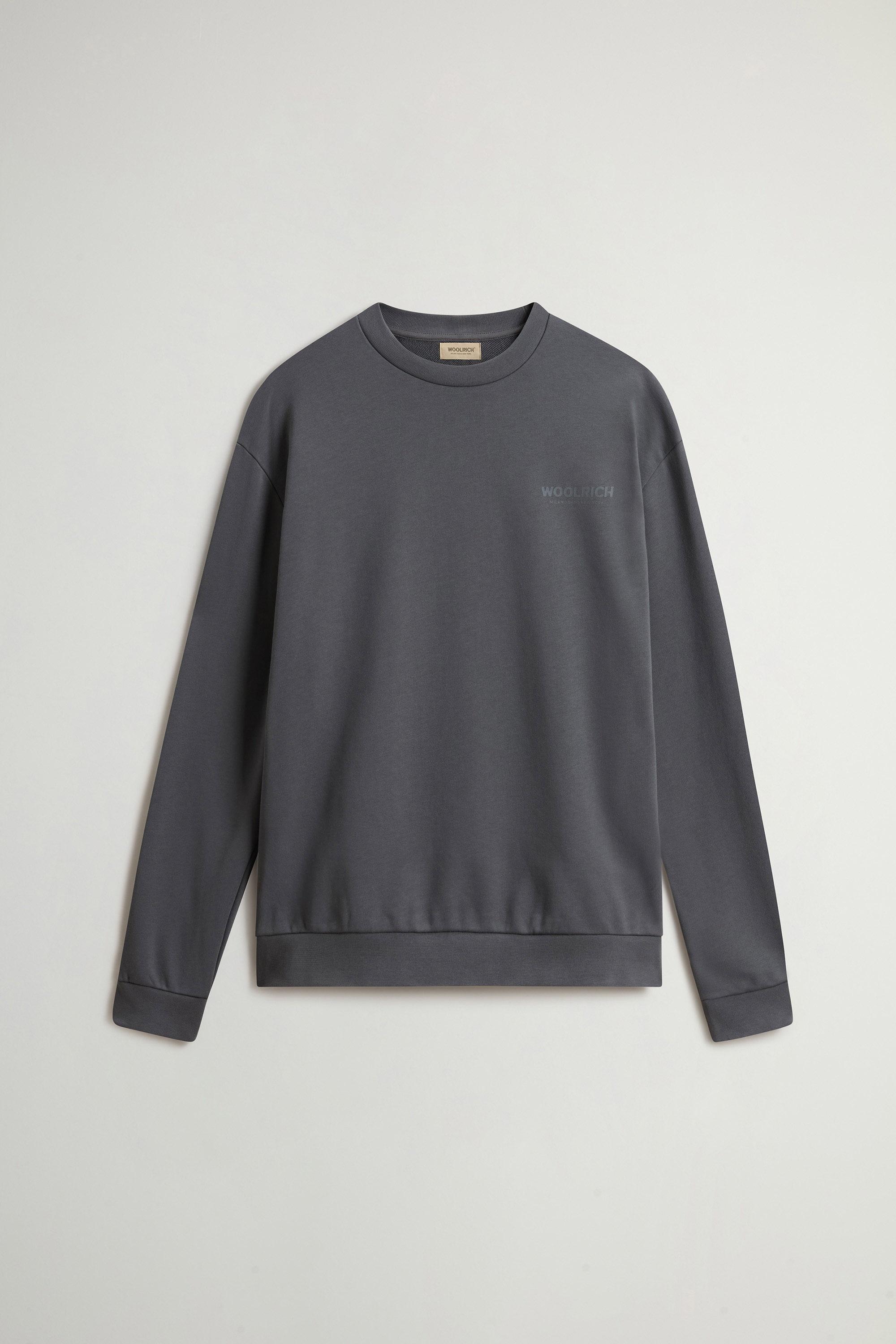 MACRO LOGO CREWNECK Gray photo 5 | Woolrich