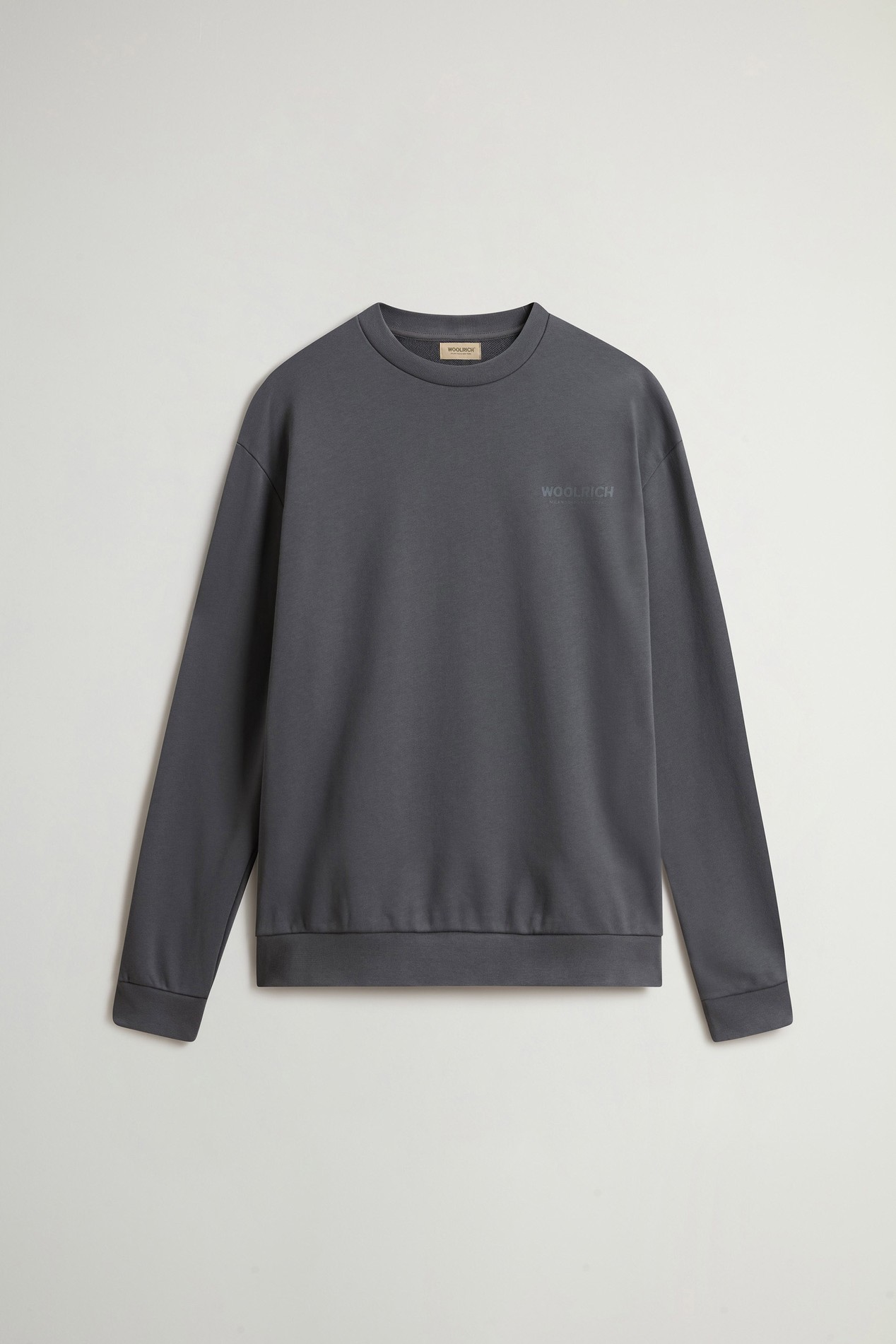 MACRO LOGO CREWNECK Gray photo 5 | Woolrich