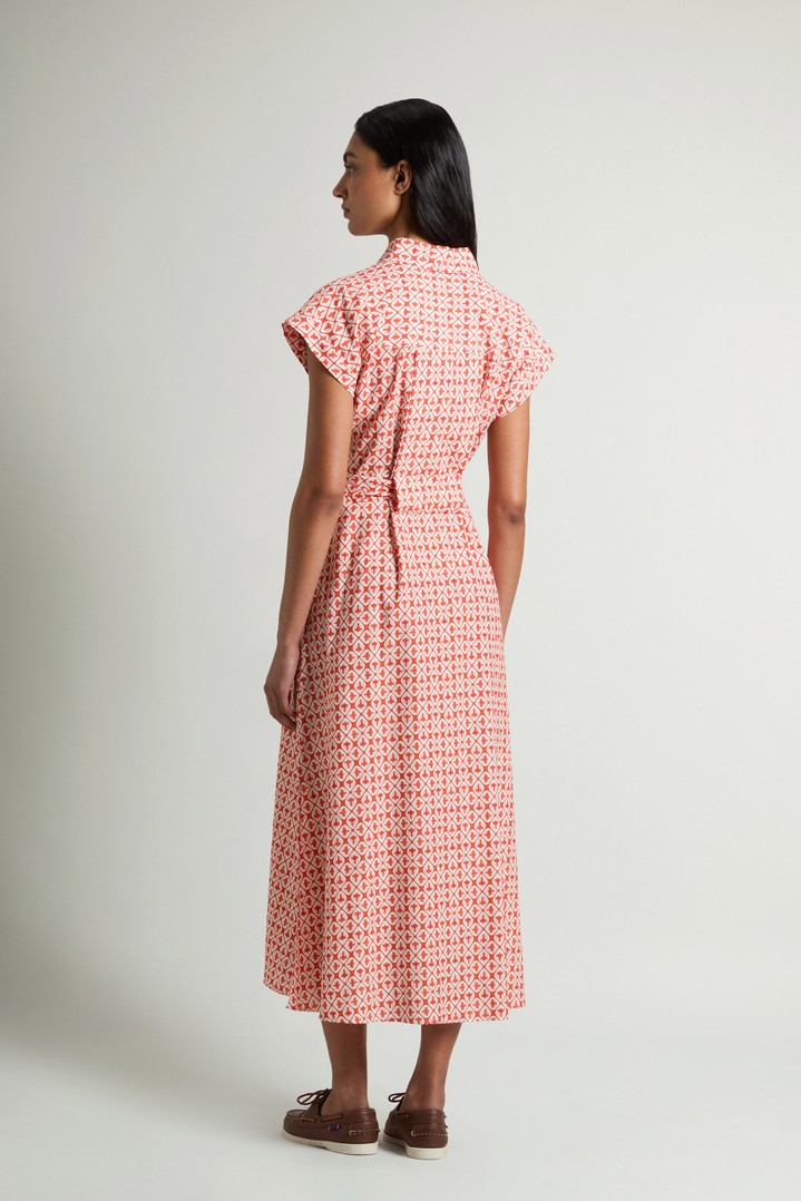 COTTON VISCOSE CHEMISIER DRESS Pink photo 3 | Woolrich