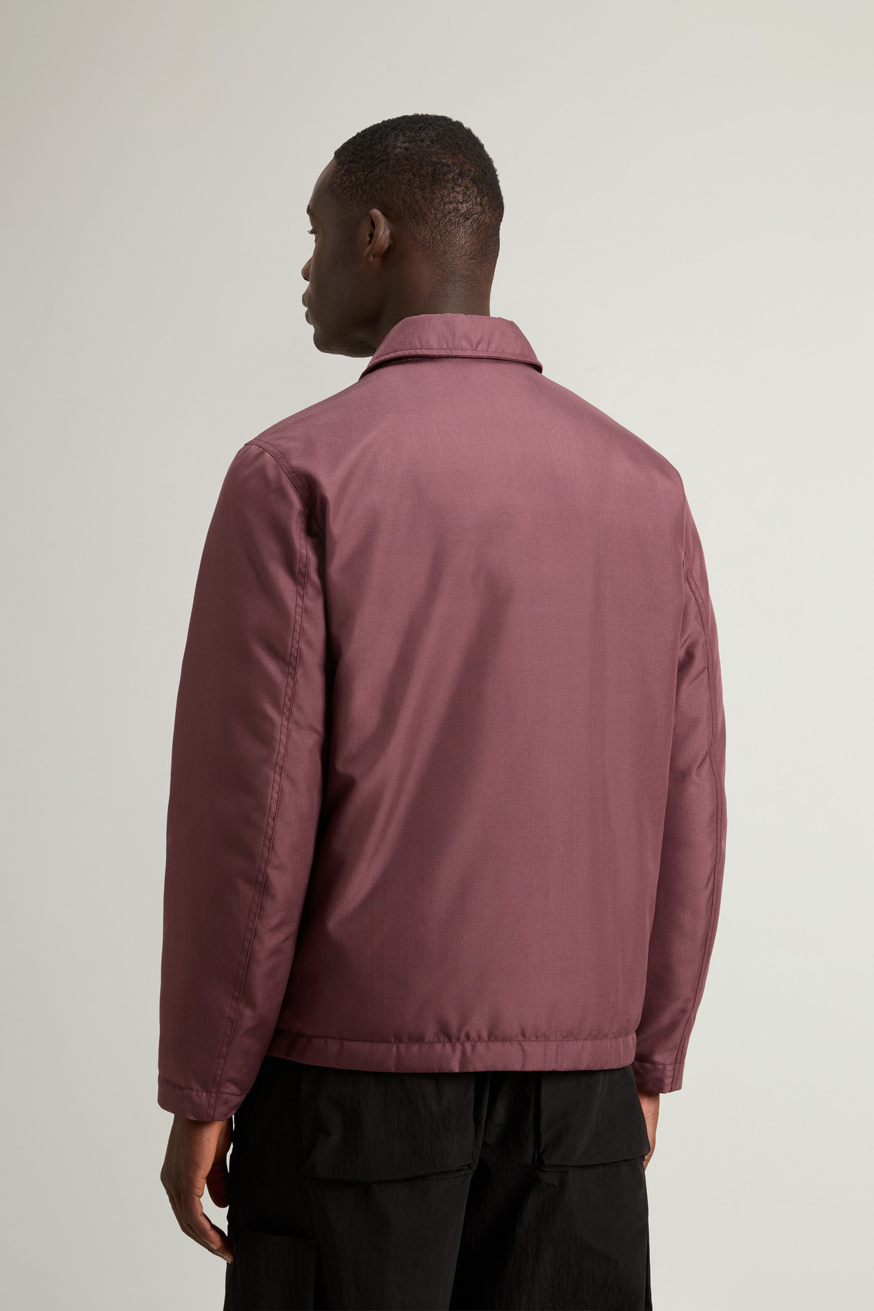 Padded Overshirt in Recycled CORDURA® Nylon Burgundy photo 3 | Woolrich